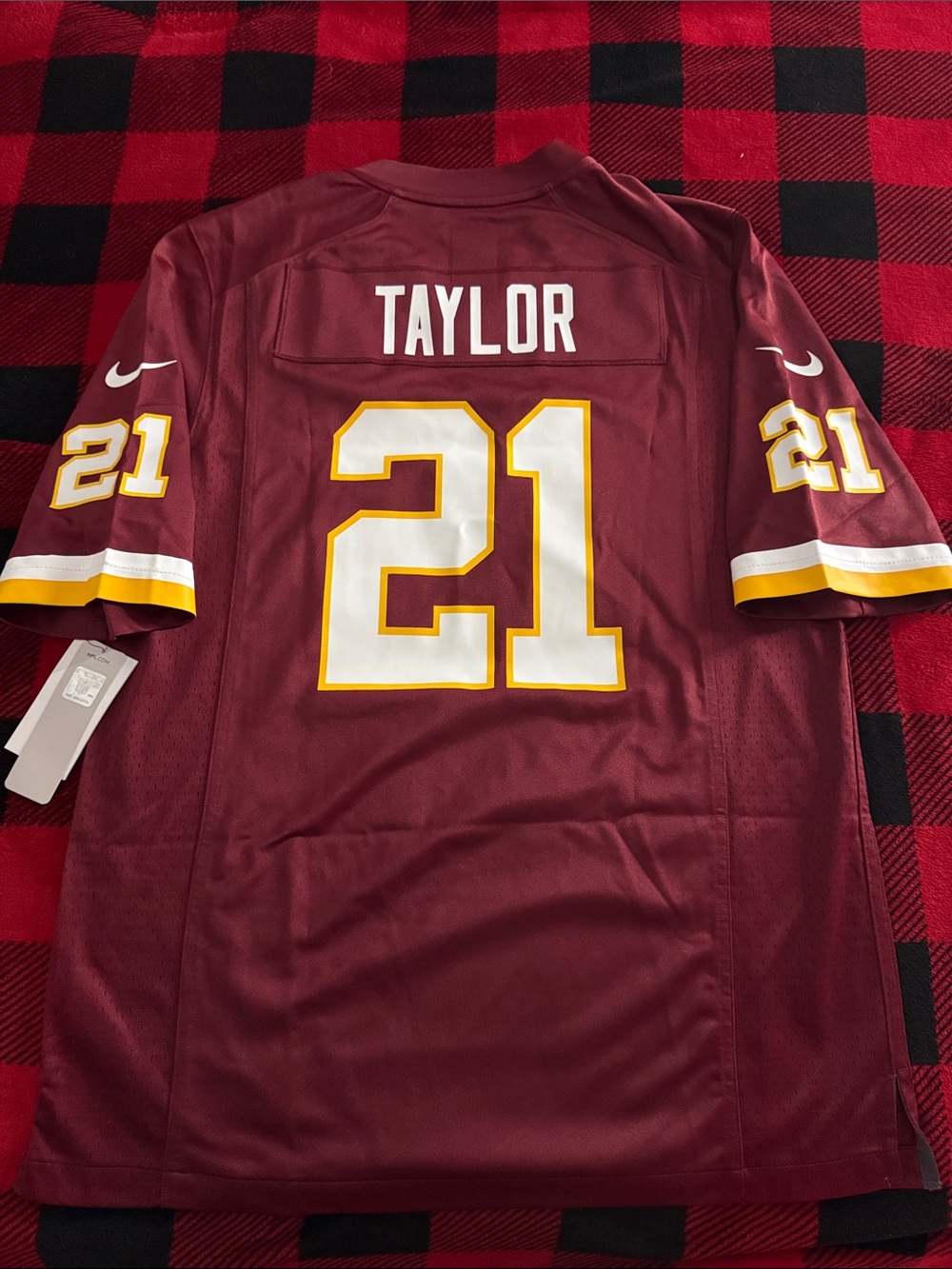 Washington Commanders #21 Sean Taylor NFL Vintage On Field Home Nike Jersey